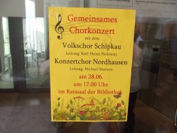 Gemeinsames Konzert mit dem Konzertchor Nordhausen